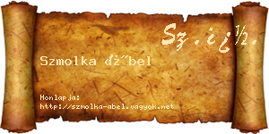 Szmolka Ábel névjegykártya
